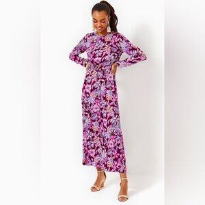Lilly Pulitzer leolynn Long Sleeve Maxi Dress size 10 New with tags